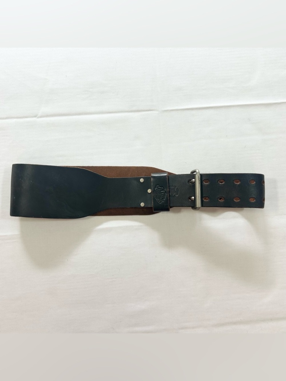 Vintage Altus Leather Weight Power Lifting Belt 4” M-L (31-41) 2 Prong Buckle